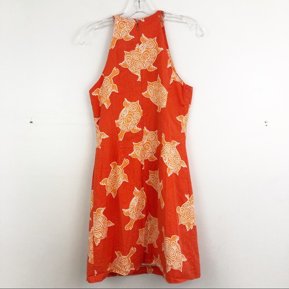 Lilly Pulitzer turtle halter dress (C2) - Picture 2 of 7